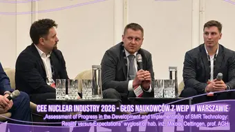 Mikolaj Oettingen na konferencji Nuclear Industry Congress 2026