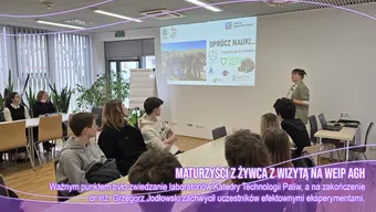 wizyta klasy maturalnej z Technikum nr 4 w Żywcu na WEIP