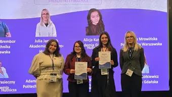 studentki WEIP na Womens in Nuclear w Warszawie