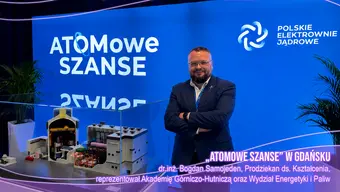 Dr inż. Bogdan Samojeden podczas konferencji „ATOMowe Szanse. Nauka - Kompetencje - Współpraca" w Gdańsku
