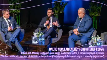 dr hab. inż. Mikołaj Oettingen, prof. AGH na Baltic Nuclear Energy Forum (BNEF) 2026