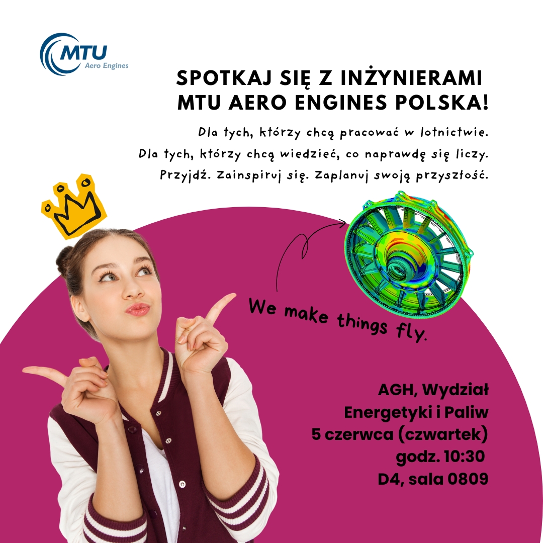 Zaproszenie na spotkanie z inżynierami MTU
